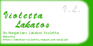 violetta lakatos business card